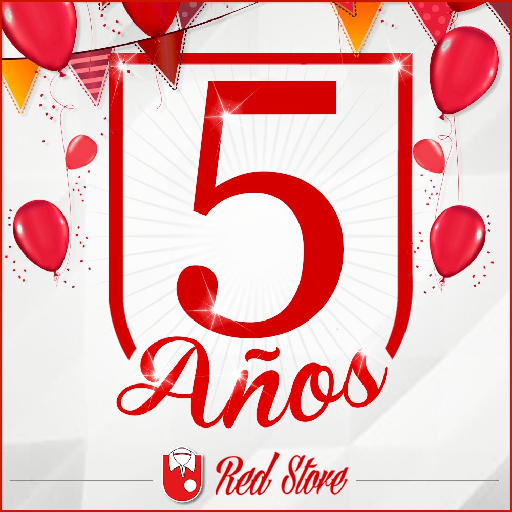 RedStoreOficial's tweet photo. Cumplimos 5 años 🎉🇲🇨 Muchas gracias a todos nuestros seguidores y clientes por su apoyo; trabajamos para brindar el mejor servicio 🇲🇨 Somos la tienda de la hinchada cardenal #AniversarioRedStore https://t.co/VQTPSafWMj