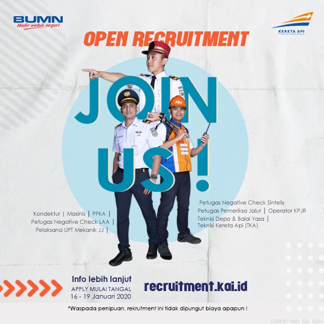 Kereta Api Indonesia On Twitter Selamat Pagi Pengumuman Hasil Seleksi Administrasi Rekrutmen Eksternal Tingkat Slta Formasi Operasional Pemeliharaan Sarana Prasarana Rencana Akan Diumumkan Di Website Https T Co 40hrnpa5qa Rencana Tanggal 27