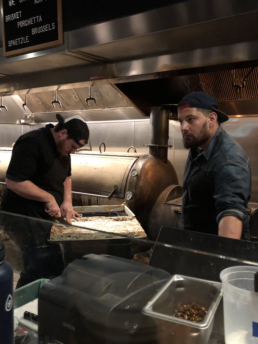 Goof_2's tweet photo. Another enjoyable #ChefCounter dinner; this time @ Flat &amp; Point. Wood fire cooking made for the perfect venue on a frigid night &amp; the offal bolognese lasagna was one of my favorite dishes so far this year. https://t.co/ULM8xaY4RQ