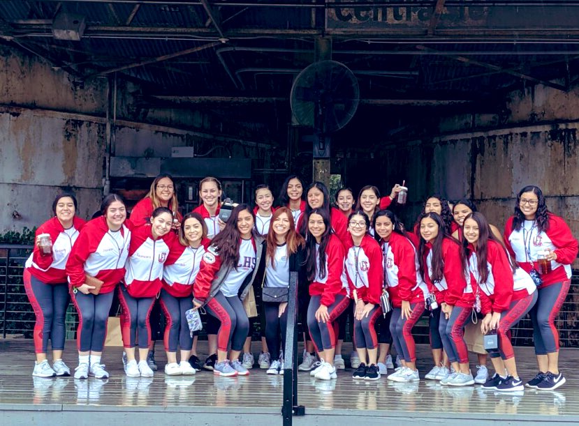 leeneisd's tweet photo. Cheer making a quick stop at Magnolia House in Waco as they head to competition in Dallas!!! Good Luck tomorrow!! Go Vols!!!! 🔴⚪️🎀⚪️🔴 #RootedLEE #DiscoverLEE @crowe_55 @LEEAPCastaneda @sellers_jdub @svalles99 @DaveDretke @neisd_stem https://t.co/hQFgISEliM