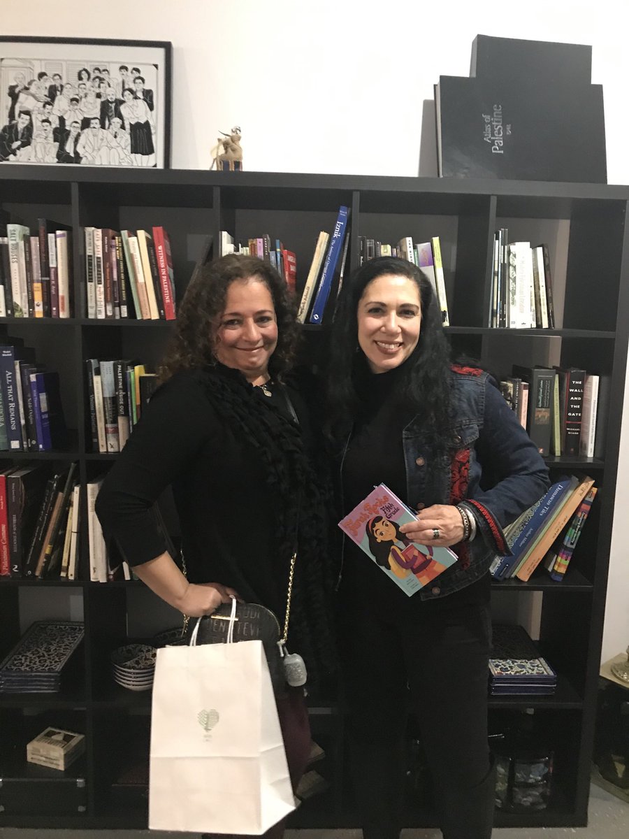 Amal_Player's tweet photo. Had fun celebrating #FarahRocks with @SusanDarraj. Thanks for all the swag. Can’t wait to share it with my school district. #109pride #representationmatters @PlayerSchool https://t.co/50Vjeya1bX