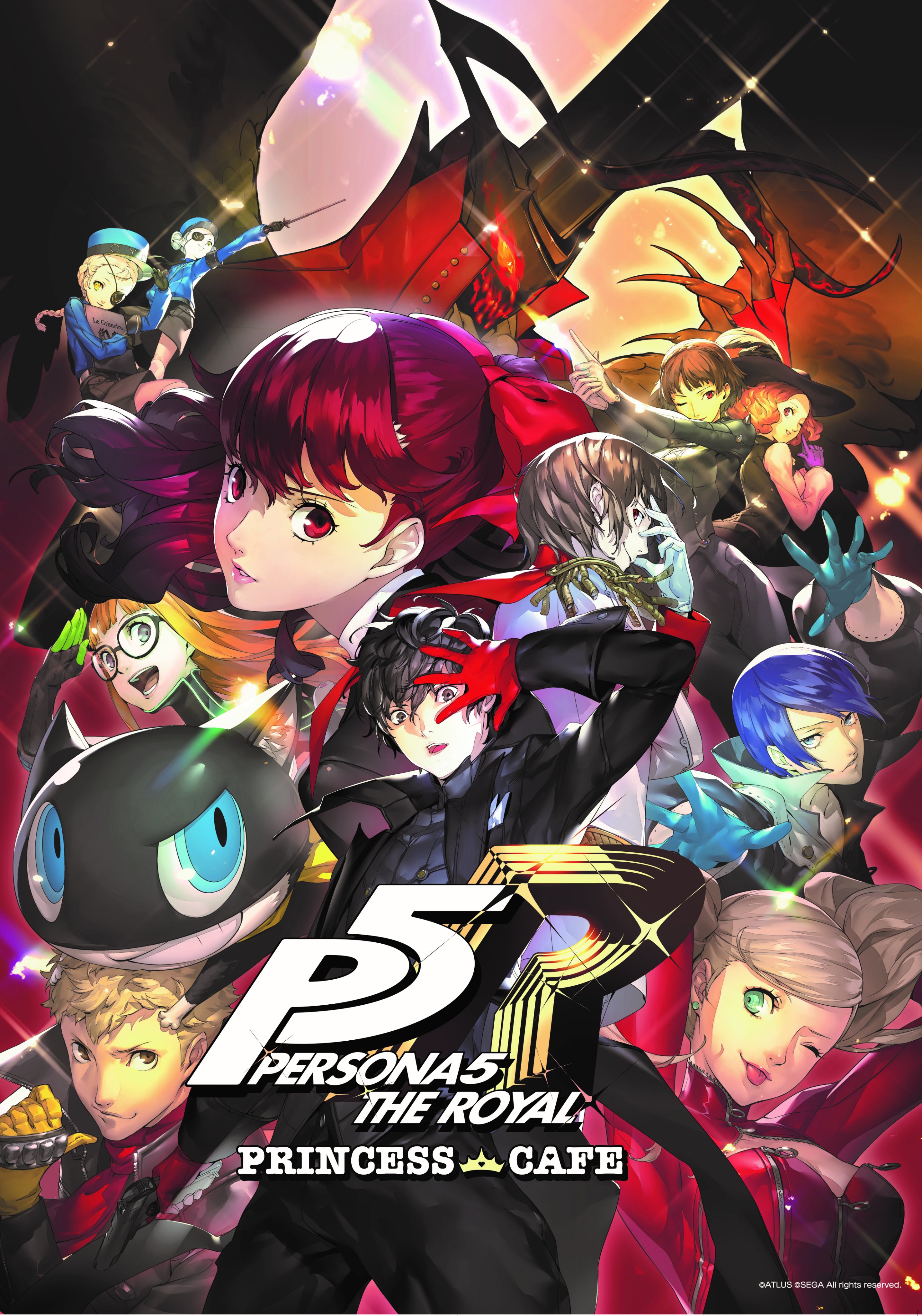 セガコラボカフェ　ペルソナ5 アニメ　書き下ろしクリアファイル 6枚セット TVアニメ「ペルソナ5」× セガ秋葉原 5/26-7/16 P5Aコラボカフェ