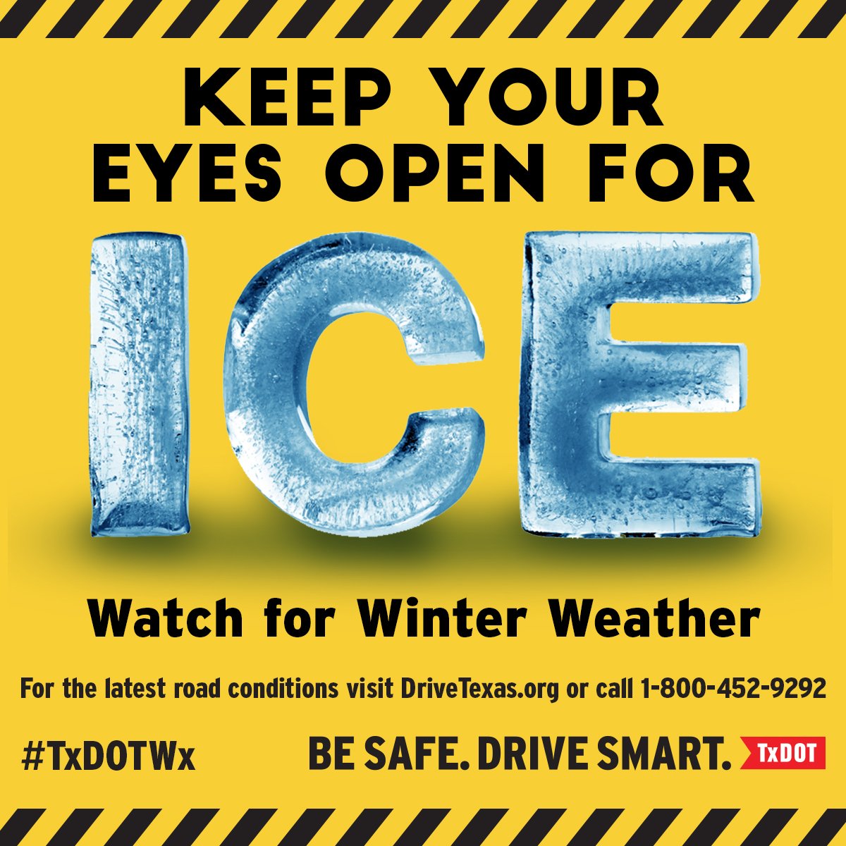TxDOTLubbock's tweet photo. TxDOT crews will be out tonight patrolling across the South Plains and salting roads as needed. Even the smallest amount of ice can lead to the most hazardous driving conditions, so slow down and drive to conditions or postpone travel until conditions improve. #BeSafeDriveSmart https://t.co/fnNkOOM0Lw