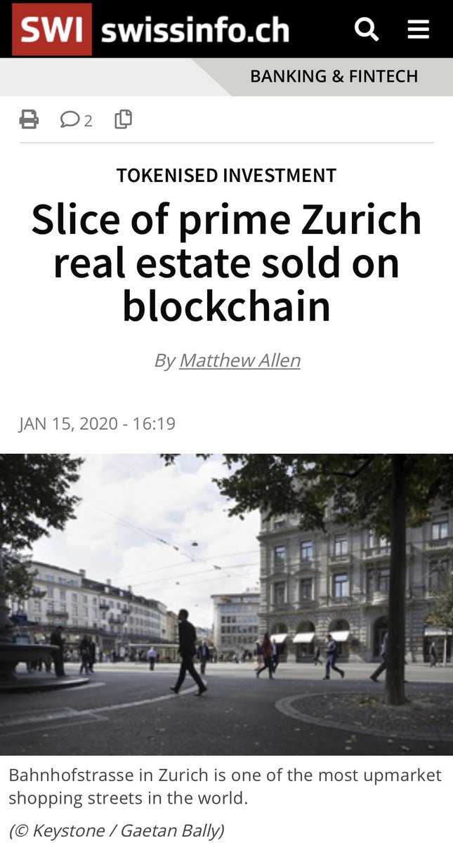 NischalShetty's tweet photo. Day 442

A large $134M tokenised sale of real estate was recently executed in Switzerland!

The company aims to allow easy access for investors to buy into the property through their tokens.

Wouldn’t Tokenised properties help the Indian real estate industry? 

#IndiaWantsCrypto https://t.co/ls9ZclBwzq