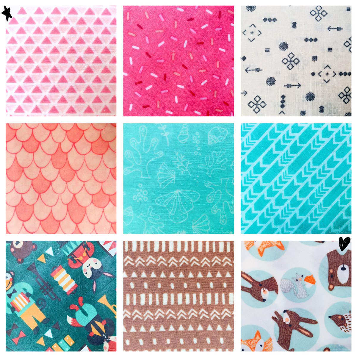 Eco Lun is back online! Which is your favourite pattern? Are you team pink or baby blue?🙈 check out our Etsy store! Link in bio  #beeswaxfoodwrap elife #handmade  #ecofriendly #lesswastelifestyle #giftidea #giftforher #giftformom #shoplocal #shopsmallbusines