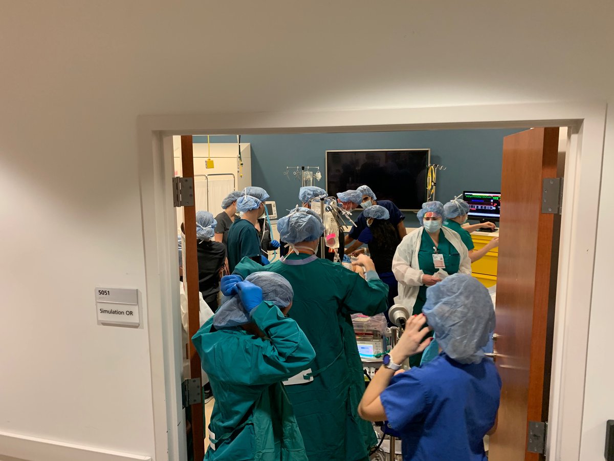 TheilingMD's tweet photo. When you have a stellar ECMO program and a cutting edge sim center, you train as an interdisciplinary team to improve ED deployment #EDECMO @dukeemergency https://t.co/bpsgo40WBh