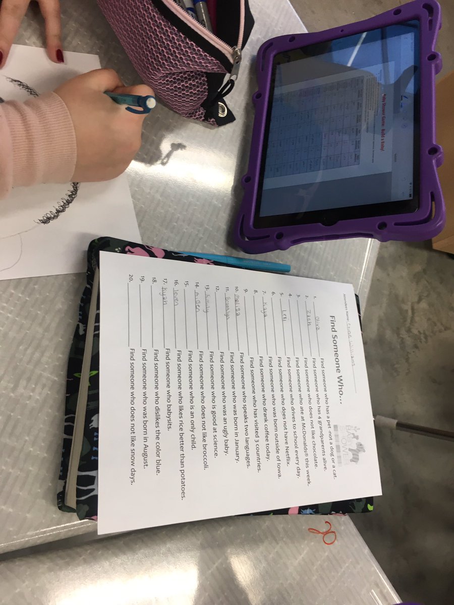JHS_IC's tweet photo. Bio teachers developed a fun way to introduce variation/genetics. A baby shower. How can so many different looking siblings come from the same two parents? #JHSculture #Johnstonlearns https://t.co/yCcGm37flO