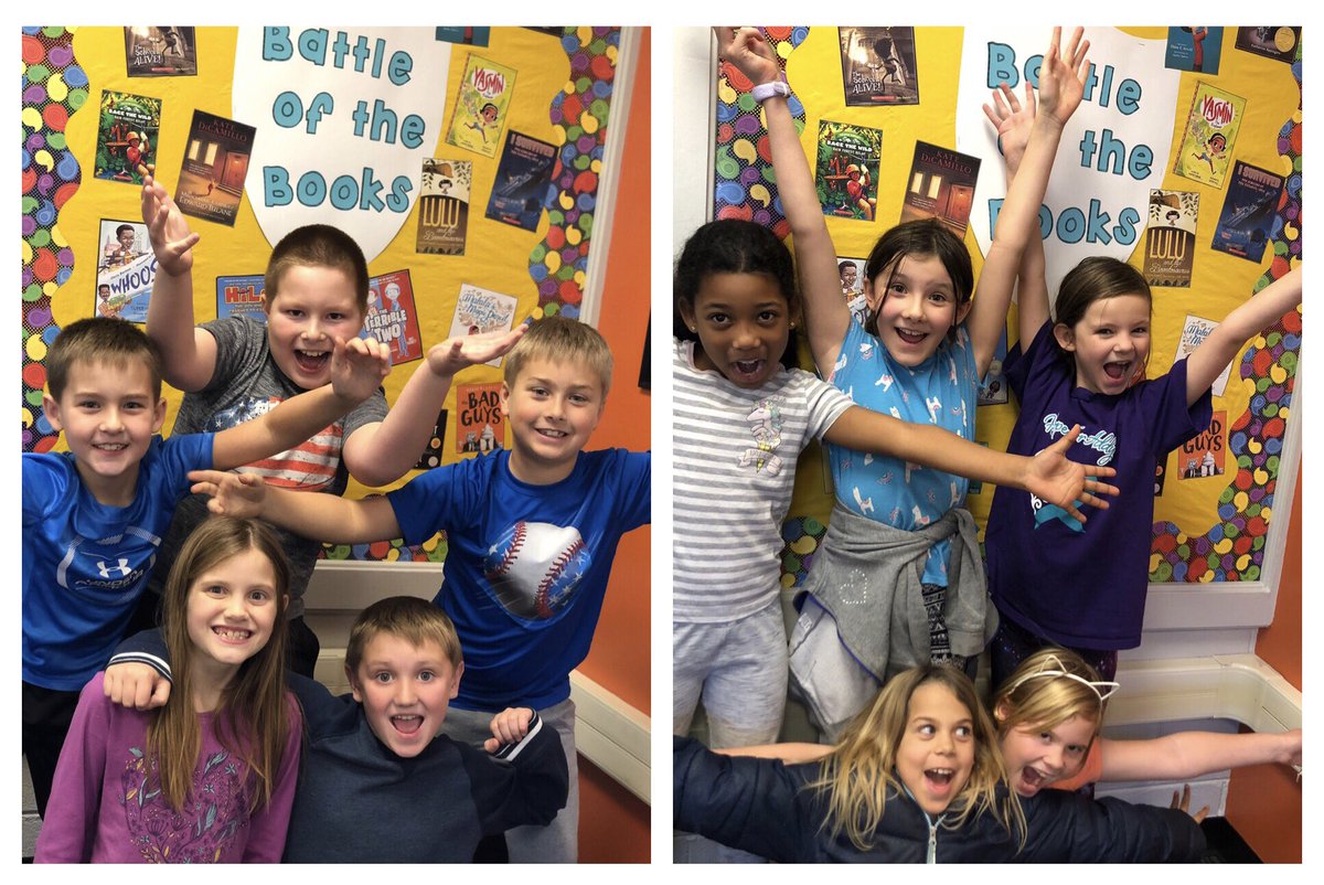 Mrs_McHugh's tweet photo. At @115ygs each and every team has passed their interviews and will be invited to next month’s Battle of the Books! This is unbelievably exciting! Way to go, third graders!!! 📘#battleofthebooks #letsdothis #kidlit https://t.co/xRDQX48t25