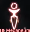 a glowing red UI element that looks sorta like a buttplug with a reload icon above it