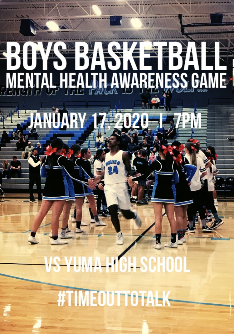 efhswolves's tweet photo. Our 2nd Mental Health Awareness game is on FRIDAY!!! Join us at 7PM! #timeouttotalk https://t.co/v9VH4IxZ34