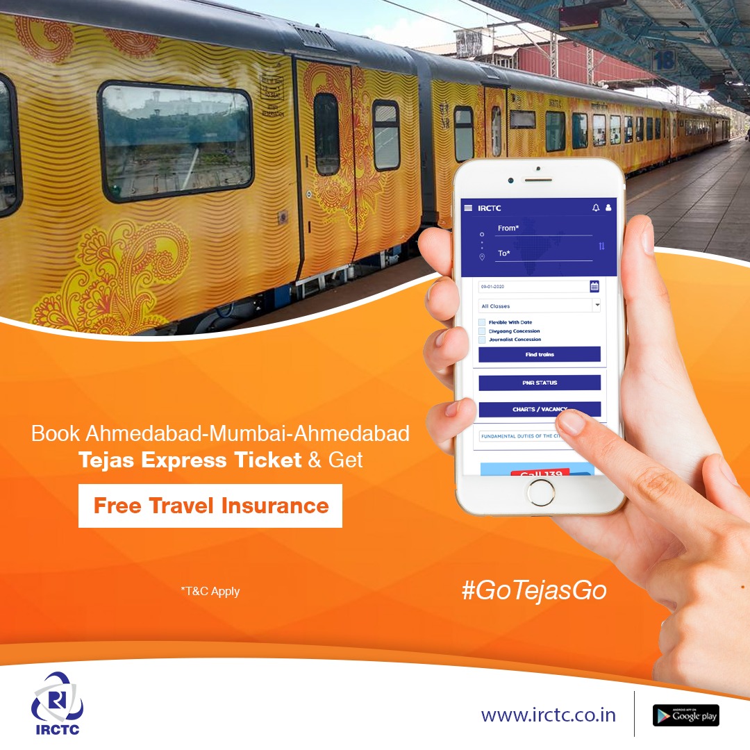RailMinIndia's tweet photo. Inauguration of Ahmedabad- Mumbai-Ahmedabad Tejas Express on 17 January 2020 today, taking important steps towards fast, safe and responsive rail travel between Mumbai- Ahmedabad
#GoTejasGo https://t.co/1I1UBUHmvl