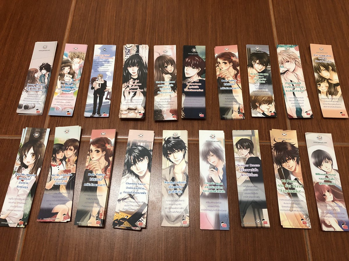 FaiFaiam's tweet photo. ขายที่คั่นหนังสือของแจ่มใส แถวบนใบละ 3 บาท แถวล่างใบละ 2 บาท ค่าส่ง 20 บาท สนใจลายไหนสอบถามได้นะคะ 😊😊#ที่คั่นหนังสือแจ่มใส #ที่คั่นแจ่มใส https://t.co/c8KqnyK7WP