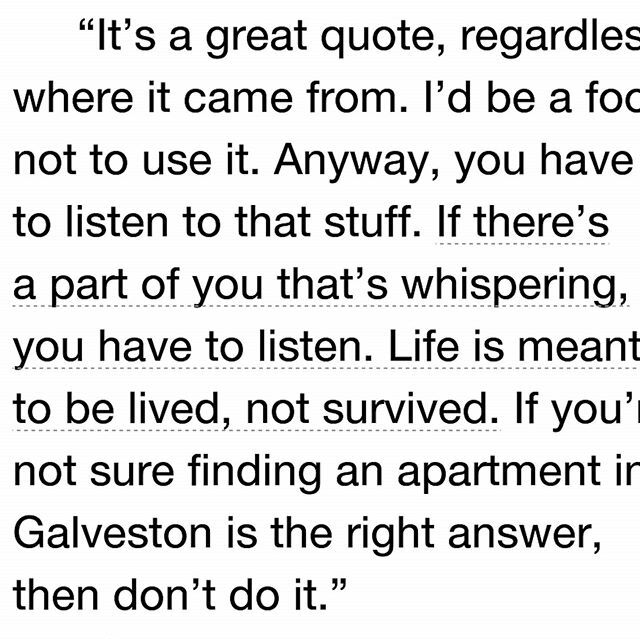 morgantdowning's tweet photo. "If there's a part of you that's whispering, you have to listen. Life is meant to be lived, not survived." - Beyond Words (The Hutton Family Book1) by Abby Brooks
.
SO many great quotes in this book - but this is the one that spoke to me the loudest. May… https://t.co/s9cwONwrdc https://t.co/Kn8pX7f5le