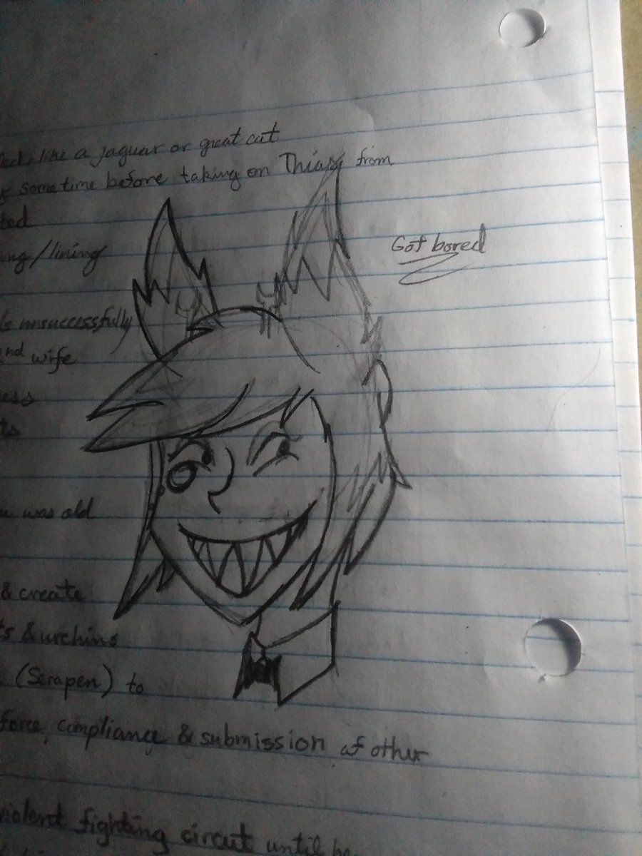 lunacalx's tweet photo. A wild Alastor has appeared in my world building book. Quick sketches help me refocus with the first thing that pops into me brain 😂.
#worldbuilding #storybuilding #worldcrafting #HazbinHotelFanart #alastor #quicksketch https://t.co/qknja9nm3E