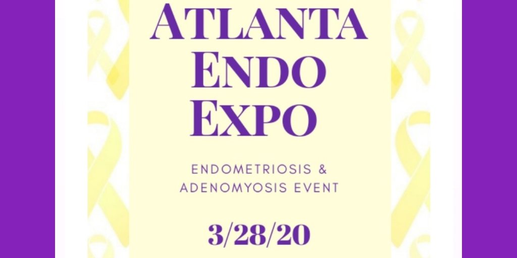 AtlEndoComm's tweet image. RSVP for #AtlantaEndoExpo by searching our event on Facebook!
Largest #Endometriosis and #Adenomyosis awareness event in the south!
Come join #EndometriosisWarriors and #EndometriosisSupporters 💛