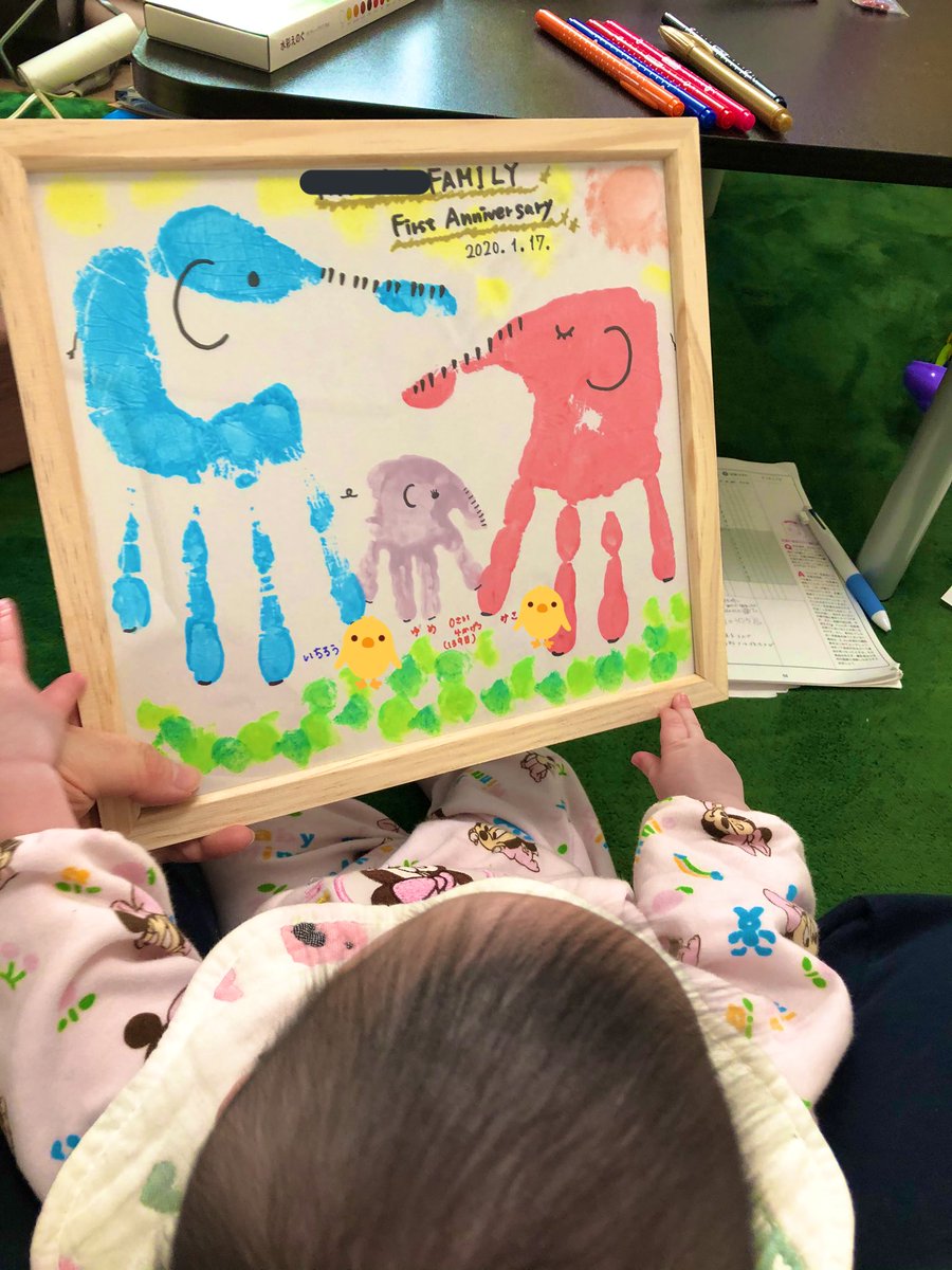 手形アートのやり方 100均の絵の具 材料で簡単 猫の手形アートもやってみた でんでんブログ