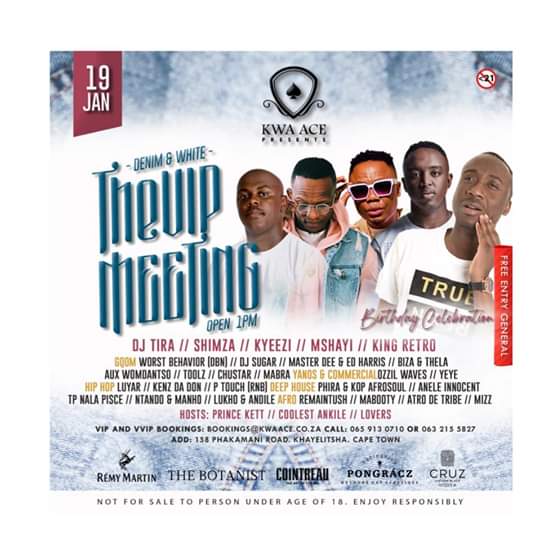 Tar_Lwaa's tweet photo. #withmybankbalance Sunday indisa phakathi @KwaAce it's December 2.0 it's @KingRetroSA birthday celebration ft @DJTira @Shimza01 @kyeezi @Mshayi_Mbeki @Sugar_cpt @MrTHELA3 @masterdee15 @TPTumi
@Ptouch7 @DJMizz_SA @Ozzil_Waves
Ur Host @coolest_ankile
♠️Kwaze kamnandi yazi ♠️ https://t.co/gvYa4Nacuv