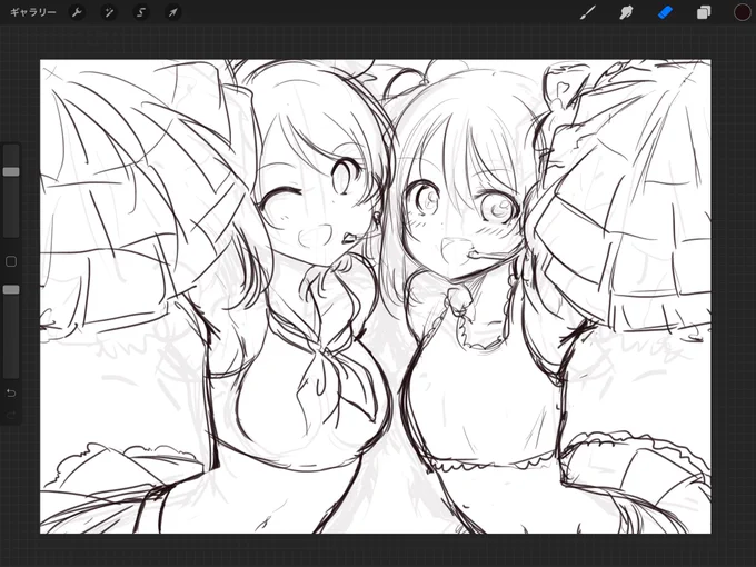 突発的に描き始めたけど間に合うか(゜ω゜) 
