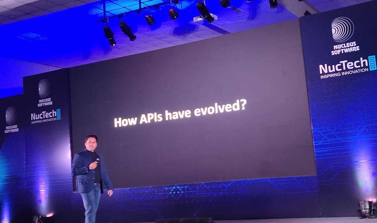 debyanisinha's tweet image. #Nuctech2020 How API evolved ?  Session 2 by Sreeram Narayan
