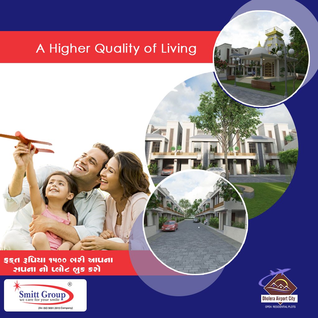 SmittGroup's tweet photo. Dholera is a land of opportunities. Dholera smart city is one where the quality of a life one will lead is such that no other city has seen.

☎Contact us : +91 73596 22022

💻Website: https://t.co/r8QK1gZTJA

#dholerasir #dholerasmartcity #dholera #dholeraairport #investment https://t.co/si7FsMoZxO