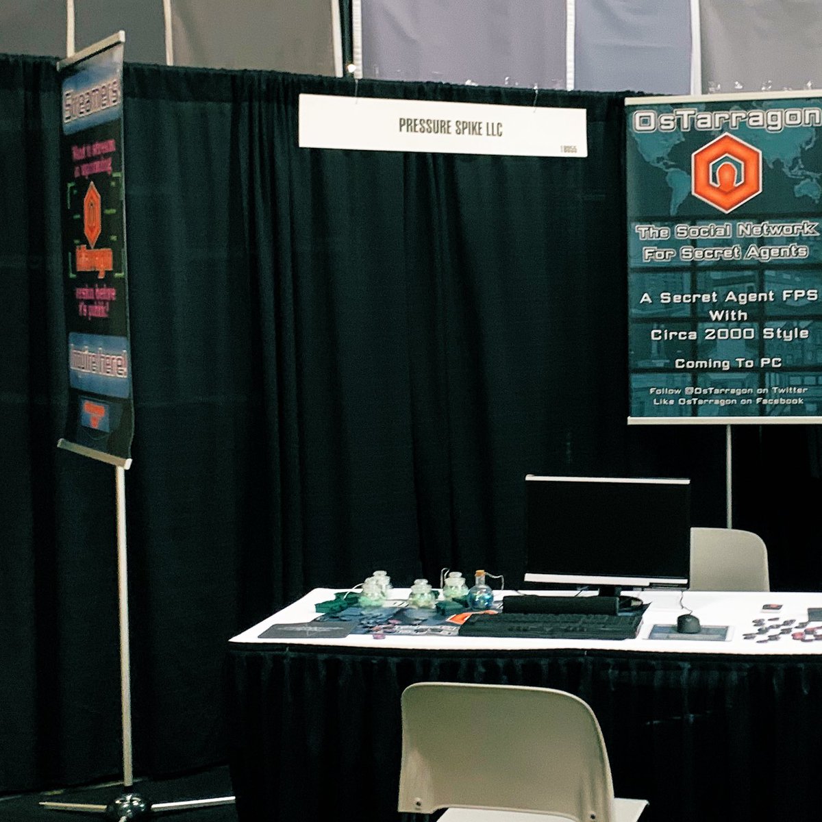 PressureSpike's tweet photo. @PAXSouthNews Ready for the expo to begin! #PAXSouth #PAXSouth2020 https://t.co/6GMZ5xsDky