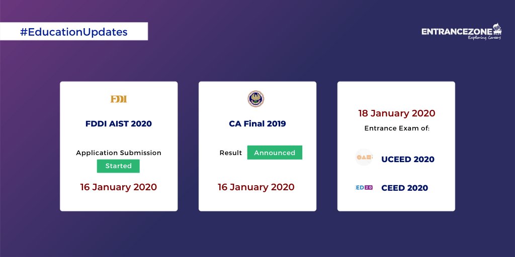 entrancezone's tweet photo. Learn more for FDDI AIST https://t.co/9xMNM3PgUf
#fddi #fddi2020 #cafinalexam #cafinalresult #cafinal #cafinalresults #cafinals #cafinalupdates #cafinalexams #cafinal2019 #ceed2020 #ceed #ceedexam #uceedexam #uceed2020 #uceed #uceedentrance #entrancezone https://t.co/ZkdPwVUNnF