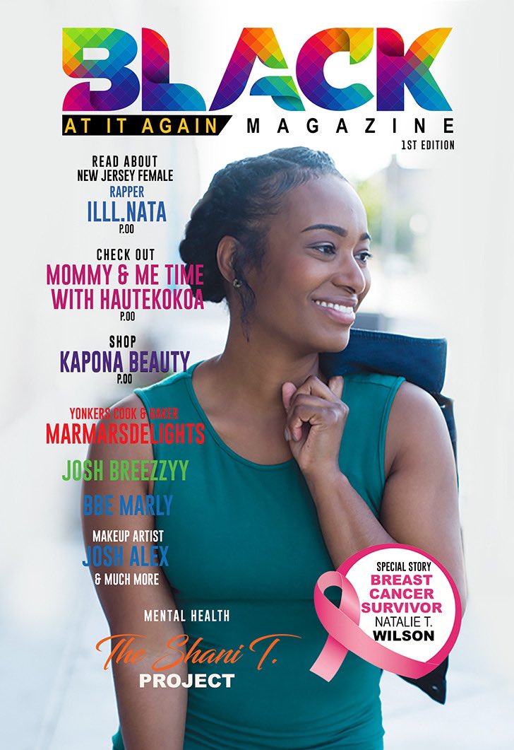 First magazine issue &amp; cover so happy 😊💙🙏🏾💖💖💚