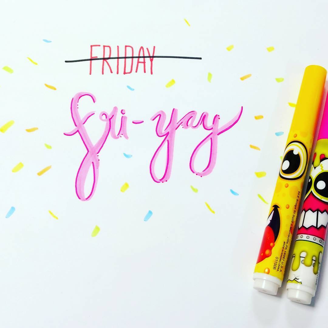 Fri-YAY!  🙌🏻🙌🏾🙌🏿

Whose got some arty plans for the weekend?  🖍🖌🖍🖌