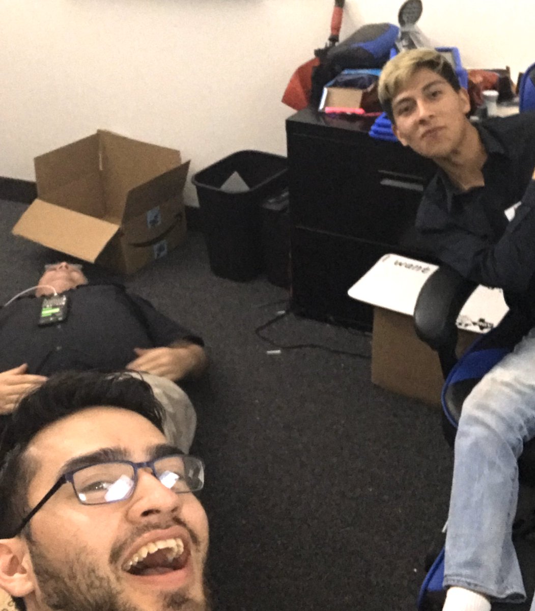 TxSTEMed's tweet photo. Working late getting ready for the upcoming Curie League Tournament.   #FTC #FIRSTVISTA #teamwork #engineering #robotics #professionals https://t.co/ez0pEMiMlU