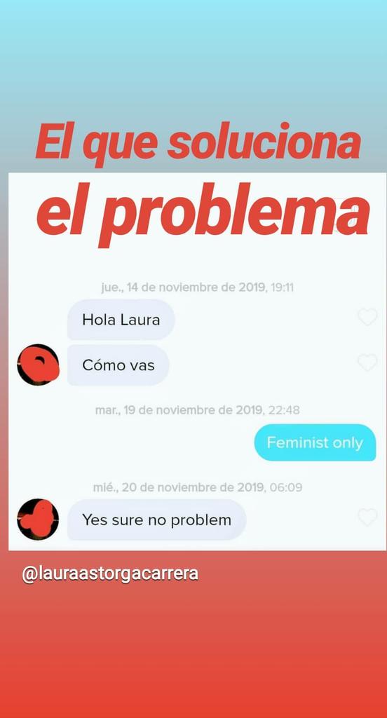 AstorgaCarrera's tweet photo. En este nuevo episodio de #trollingmachosontinder descubrimos cómo se adhieren al movimiento social como quien se pega una calcomanía en la frente, para acto seguido quedarse sin conversación. #feminismoyconfusión #baiboy https://t.co/82T7432Qdc