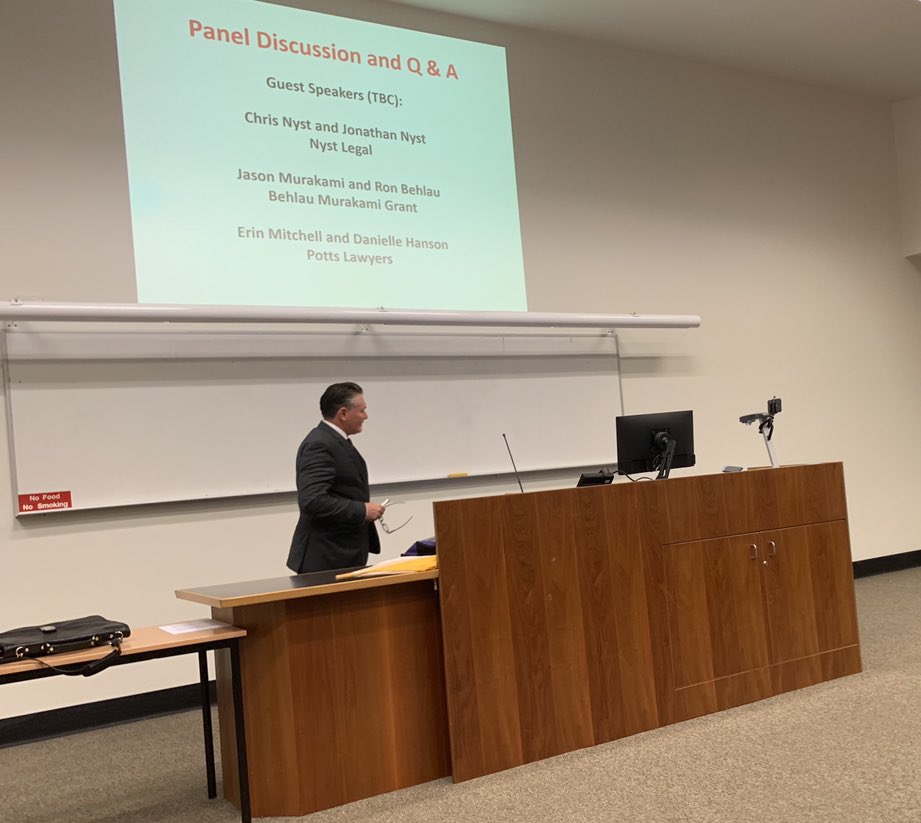 cjruiz18's tweet photo. Great morning sitting in on a @GriffLawSchool #wrongfulconviction intensive w Behlau Murakami Grant, @NystLegal @PottsLawyers. Key highlights were messages of persistence &amp; advocacy by young lawyers against #wrongfulconviction, procedural issues, &amp; media/TV reps of DNA evidence https://t.co/IH2ENoxopV