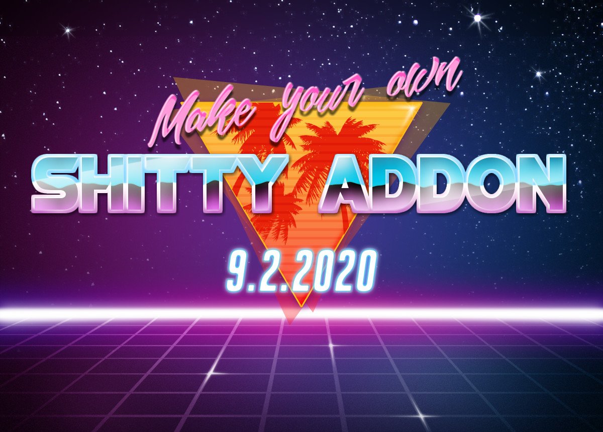 Make your own SHITTY ADDON!

The first #workshop of #MakeZurich 2020 will take place on 9th Feb at the <a href="/fablabzurich/">FabLab Zürich</a> led by <a href="/morgulbrut/">@mrgl@ohai.social (John Mastodon fan account)</a> 

More details will be published on makezurich.ch soon