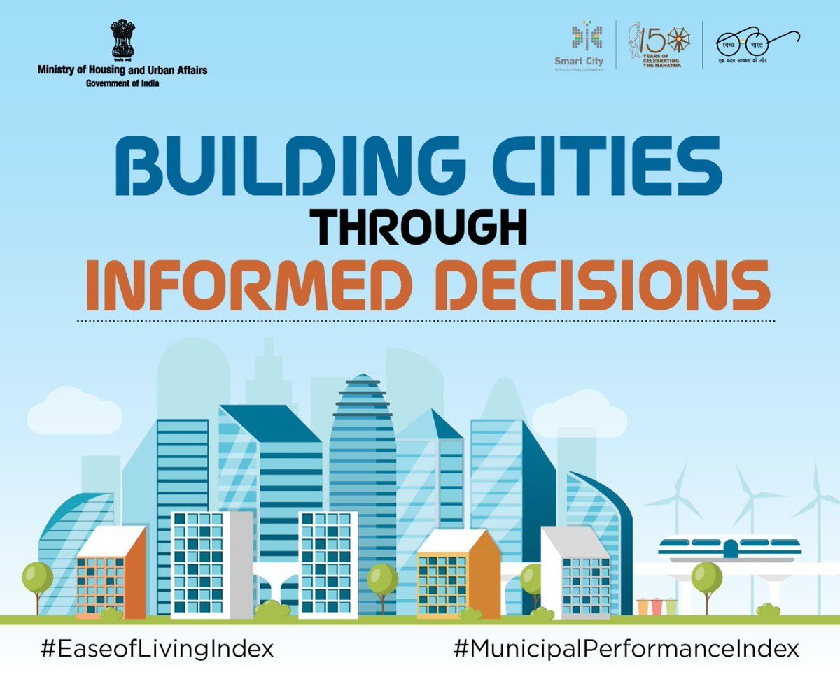 SmartCities_HUA's tweet photo. #MoHUA is glad to launch the Citizen Perception Survey (#CPS) to assess how citizens perceive the Ease of Living (#EOL) in their cities.
#EaseofLiving #MunicipalPerformance #MakingCitiesBetter #CitiesOfTomorrow #CitizenFirst #SmartCitiesMission https://t.co/ycWnfcA0fG