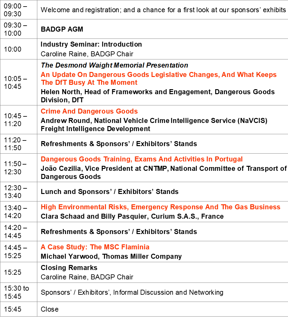 badgp_dgsa's tweet photo. Helen North, UK Department for Transport (DfT) @transportgovuk to present "An Update On #DangerousGoods Legislative Changes" at #BADGP Annual Industry Seminar, 12 March 20, Coventry, UK. https://t.co/NpouZrpJXs #dft #departmentfortransport #dangerousgoods #dgsa #logistics #badgp https://t.co/jTfxpqtEdf