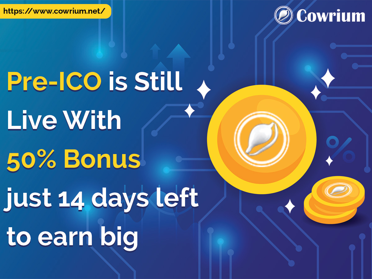 cowrium's tweet photo. Pre #ICO is Still Live With 50% #Bonus Just 14 days Left To Earn Big
For More: https://t.co/wKZtVNiU8N
#preicosale #besticoprojects #cryptonews #cryptocurrrency #ico #icosale #salelive #tokensale #token #investor https://t.co/AAYNwFzyVe