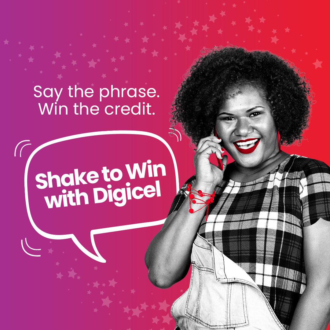 DigicelPNG's tweet photo. ๐ฃSHAKE TO WIN WITH DIGICEL!๐ฃ
Just answer your phone saying, "Shake to Win with Digicel" and K100 FREE CREDIT is yours!
You may be one of 20 customers who will be called every day, from Monday to Friday on NauFM and YumiFM.
#ShakeToWinwithDigicel #K100FreeCredits #20CallsDaily https://t.co/XuV4bTsYvU