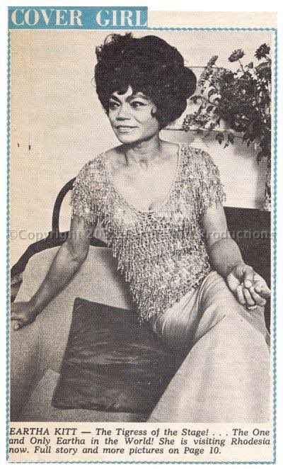 Yo  @TacTKrl right, Eartha Kitt supported fascist white minority rule in rhodesia, visited & performed there despite a boycott by Black liberation movements & denied that there was even a racial issue claiming, ‘if a black man has money he can go anywhere he wants...”