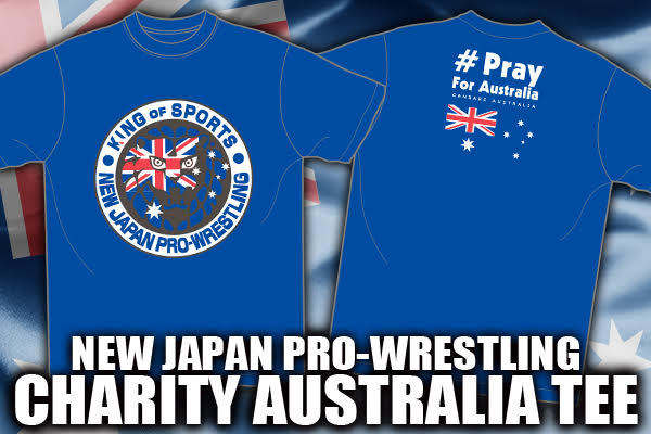 njpwglobal's tweet photo. NJPW's thoughts remain with Australia in the midst of devastating bush fires. 

In solidarity &amp; hope for speedy recovery, a charity Australia Lion Mark shirt has been released with 100% of profits going to the Red Cross for reconstruction efforts.
https://t.co/8xDfDYieZq
#njpw https://t.co/JRoVFZcAcc