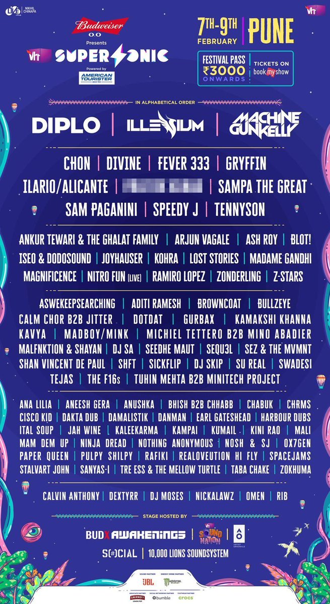 Leilahzeenat's tweet photo. 2020 is different.
We went from booking one AO artist at Vh1 Supersonic last year to a whole STAGE this year ft. some of my fav artists -
@ankurtewari @shayanroy @MALFNKTION @kamakshimusic @tabachake1992 @tejasmenon @sezonthebeat @yomamasiri #TreEss #TheMellowTurtle https://t.co/VyM2AxWxrI