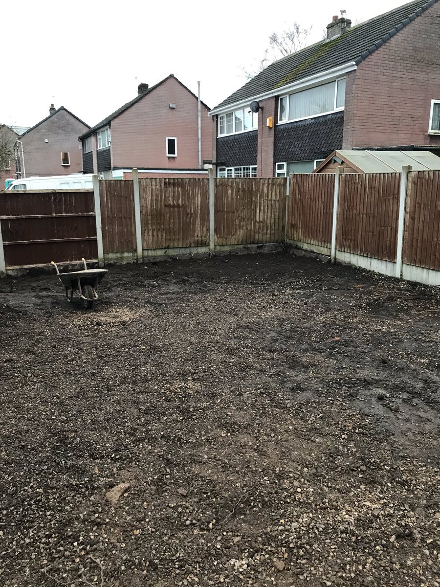 info_lpm's tweet photo. Before pictures on our recent project in Astley.full dig out to install autumn brown patio and pathway with 35mm artificial grass and sleeper framework https://t.co/00xTxsKUjM