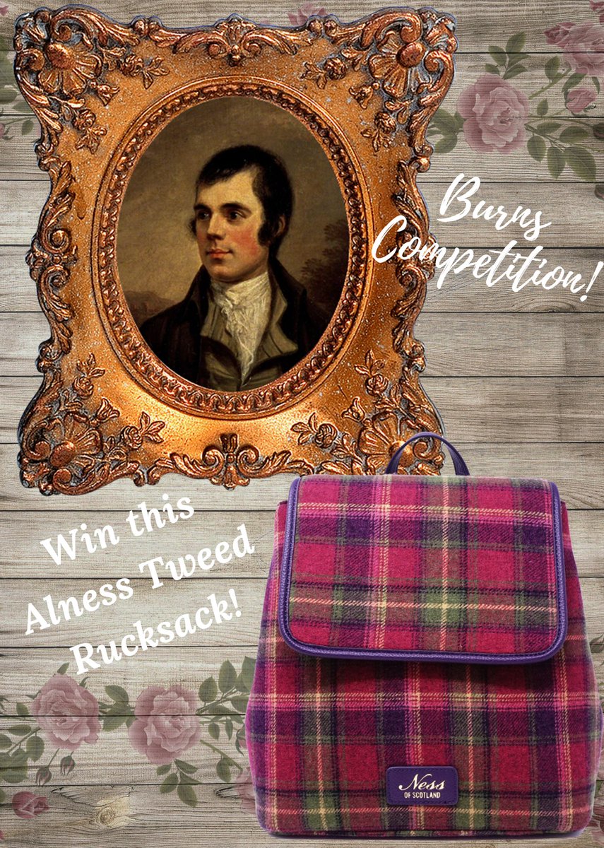 We've definitely got that #FridayFeeling this afternoon reading through all the entries of our #BurnsNight competition over on our Facebook page! If you send us your best Burns quote on FB, you could win your own Alness Tweed Rucksack 😍😍