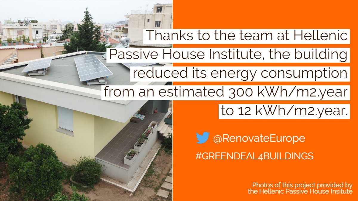 RenovateEurope's tweet photo. This project, undertaken by @PassiveHouseEL, aimed to demonstrate that it is possible to renovate to nearly zero-energy building standards in Greece. We need a #GreenDeal4Buildings which tackles all buildings & climates! Read more about the project here - https://t.co/d20AgcCXBz https://t.co/wCgEYdQCXG