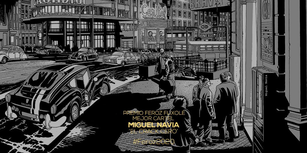 escinespanol's tweet photo. Miguel Navia, Premio Feroz @FlixOle al mejor cartel por 'El crack cero' #Feroz2020 vía @PremiosFeroz https://t.co/qUjOuc1wSZ