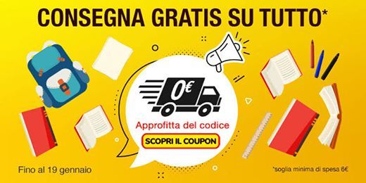 azcouponIT's tweet photo. ottieni la consegna #gratis sul tuo prossimo ordine #libraccio 📚 preleva il #coupon https://t.co/4wj7VBFPYX https://t.co/DcwLN5pv6s
