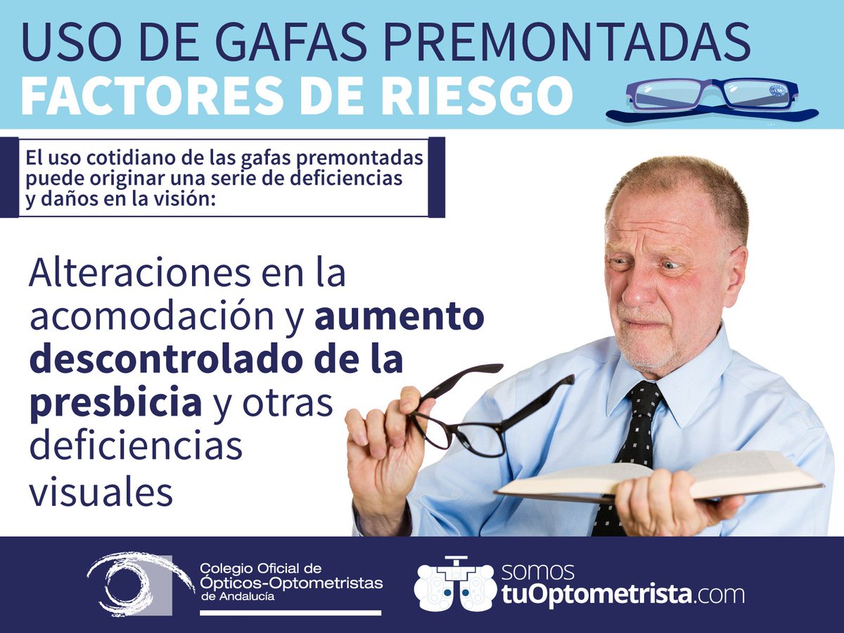 tuoptometrista's tweet photo. 👓 ¡Recuerda! Acude al óptico-optometrista para que evalúe tu salud visual y determine y te prescriba qué tipo de compensación óptica es ideal para tus características. ¡Huye de las #premontadas y de la #autograduación!
👇👇👇
https://t.co/Unkc86bDm2 https://t.co/OA1BBrgFro