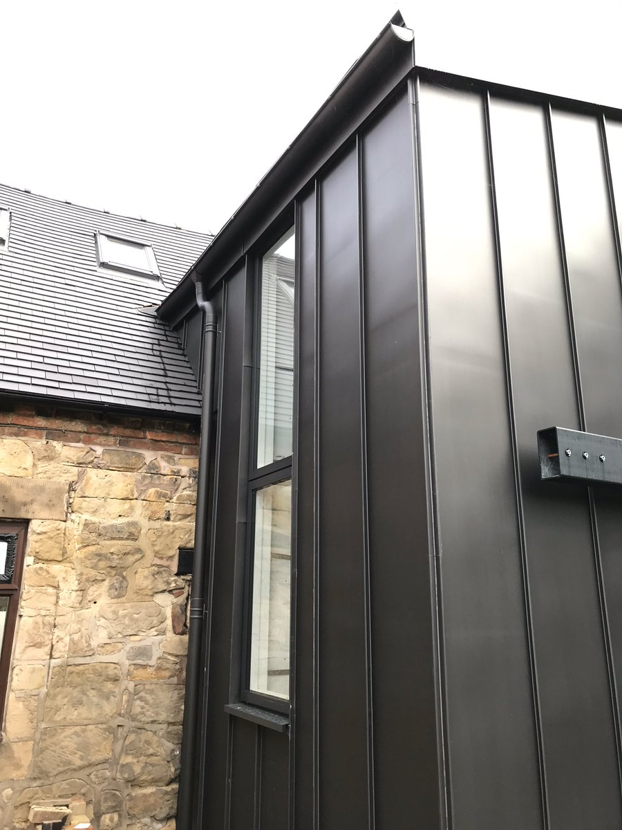 HarmerFitz's tweet photo. Zinc revealed on a super little domestic extension in South Derbyshire .............. @VMZINCUK #architecture #design #Derbyshire #RIBA #extension #architect https://t.co/cyRlLvk5EZ