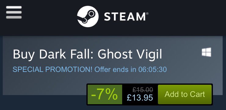 MattBearClark's tweet photo. Dark Fall: Ghost Vigil - Steam launch discount ends today! Grab yourself a copy of the game and join the ghost hunting investigation at Harwood House. https://t.co/qT9E0b1ILa #DFGV #DarkFallGames #DarkFall #DarkFallGhostVigil #GhostHunting #MostHaunted #Steam #AdventureGame https://t.co/WqIuG1UDd9