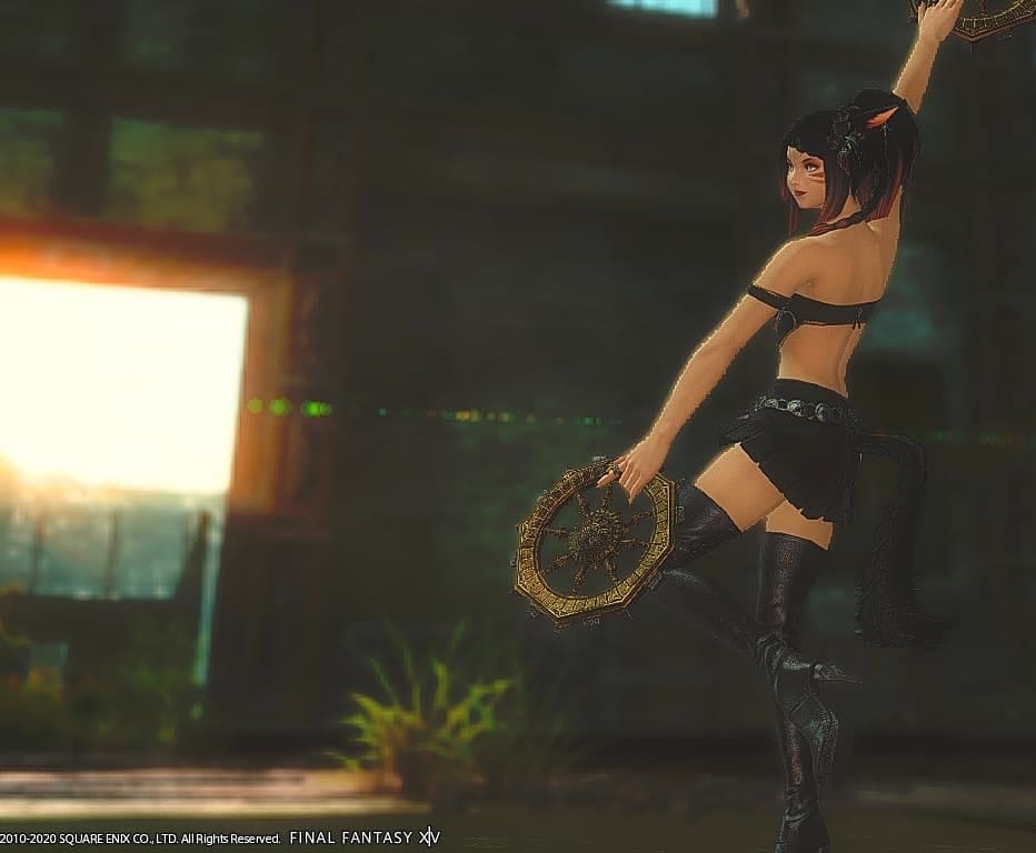 She had a little time on her own yesterday. Dancing in the sunset, a good feeling.