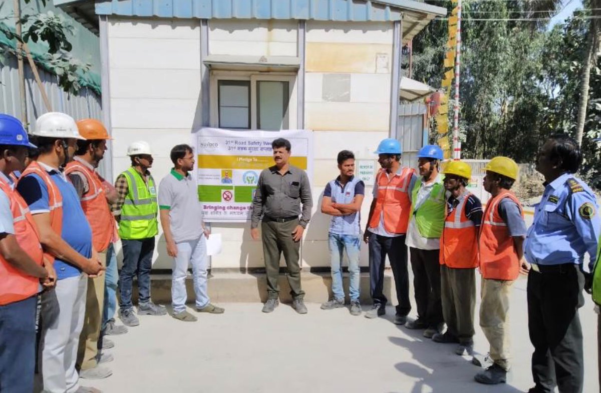 NuvocoVistas's tweet photo. #Nuvoco celebrates the #31stRoadSafetyWeek across all our offices and cement and ready-mix concrete plants through activities like #DefensiveDrivingTraining, #NukkadNataak, #BikeRally #RoadSafetyAwareness campaigns, etc.
#arasmeta #bhiwani #jojobera #sonadih #mejia #chittorgarh https://t.co/9hLvsTCEWu