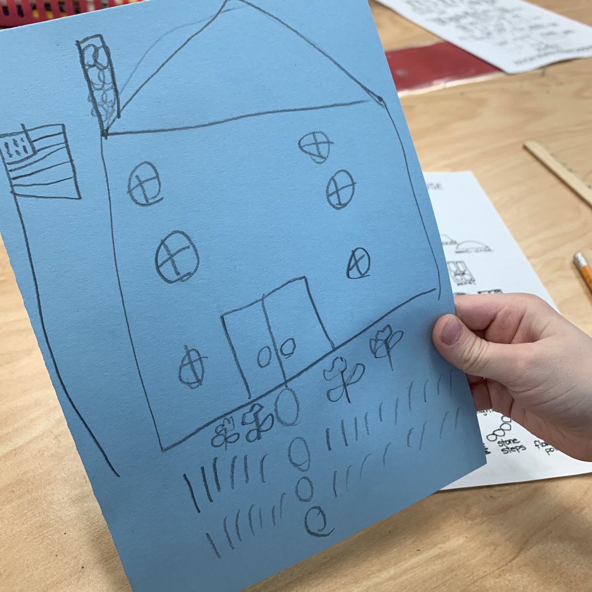 ms_lee_art's tweet photo. Kindergarten became architects today and worked on their blueprints. Dream houses coming soon! #blueprint #architect #pbl #arted @FCPSfinearts @Clermont_ES https://t.co/Jc6fTOYzNG